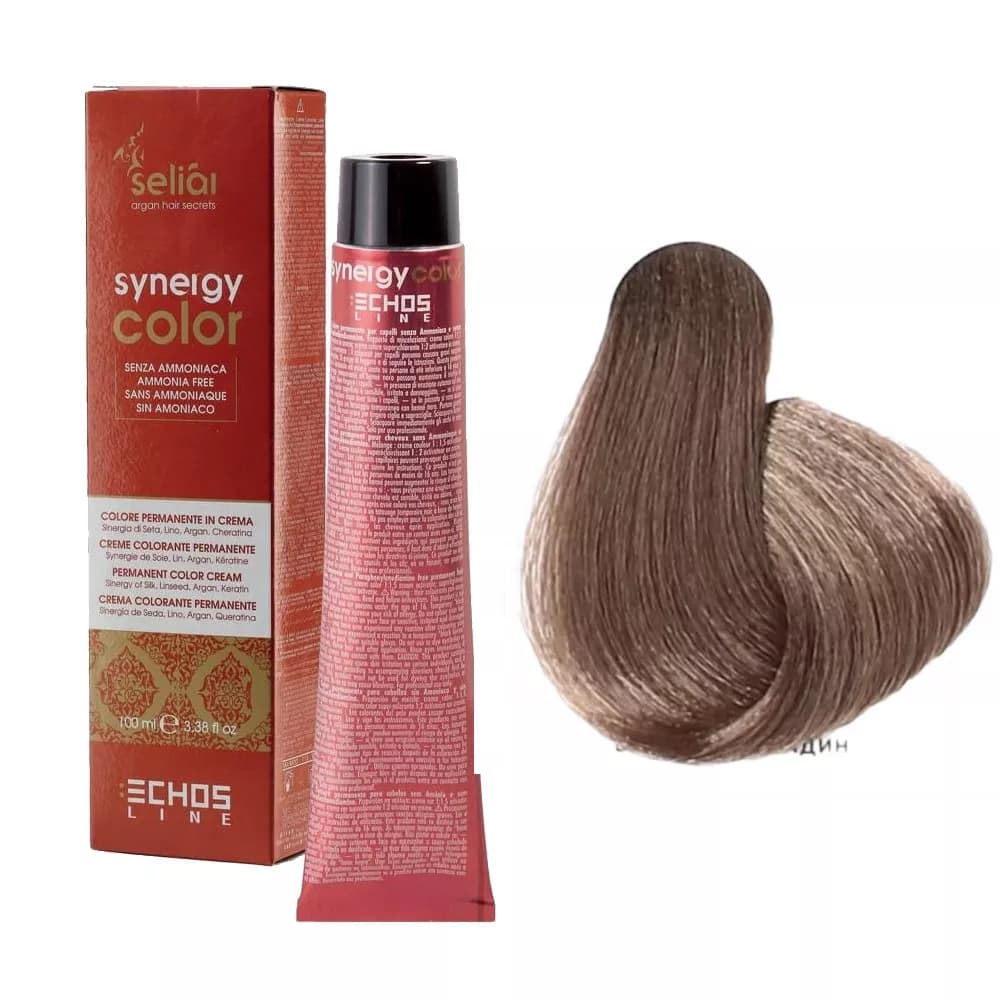 Seliar Synergy Color, farba do włosów bez amoniaku, 7.32 Blonde Beige
