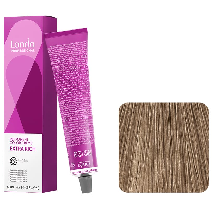 Londa Color Permanent, farba do włosów, 7/17