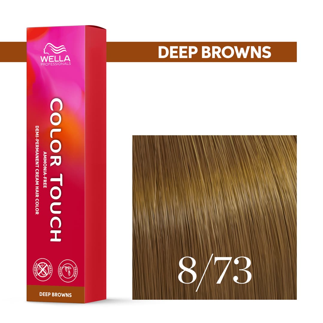 Wella Color Touch, krem tonujący bez amoniaku, 8/73