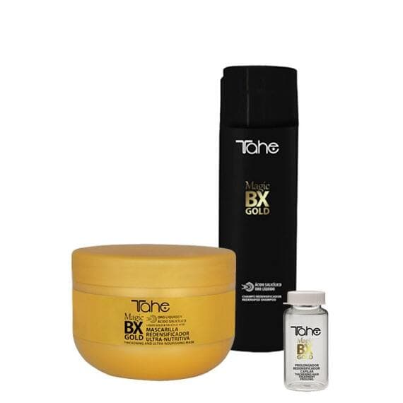 Magic Bx Gold, zestaw do pielęgnacji domowej po zabiegu botox, szampon + maska + ampułki