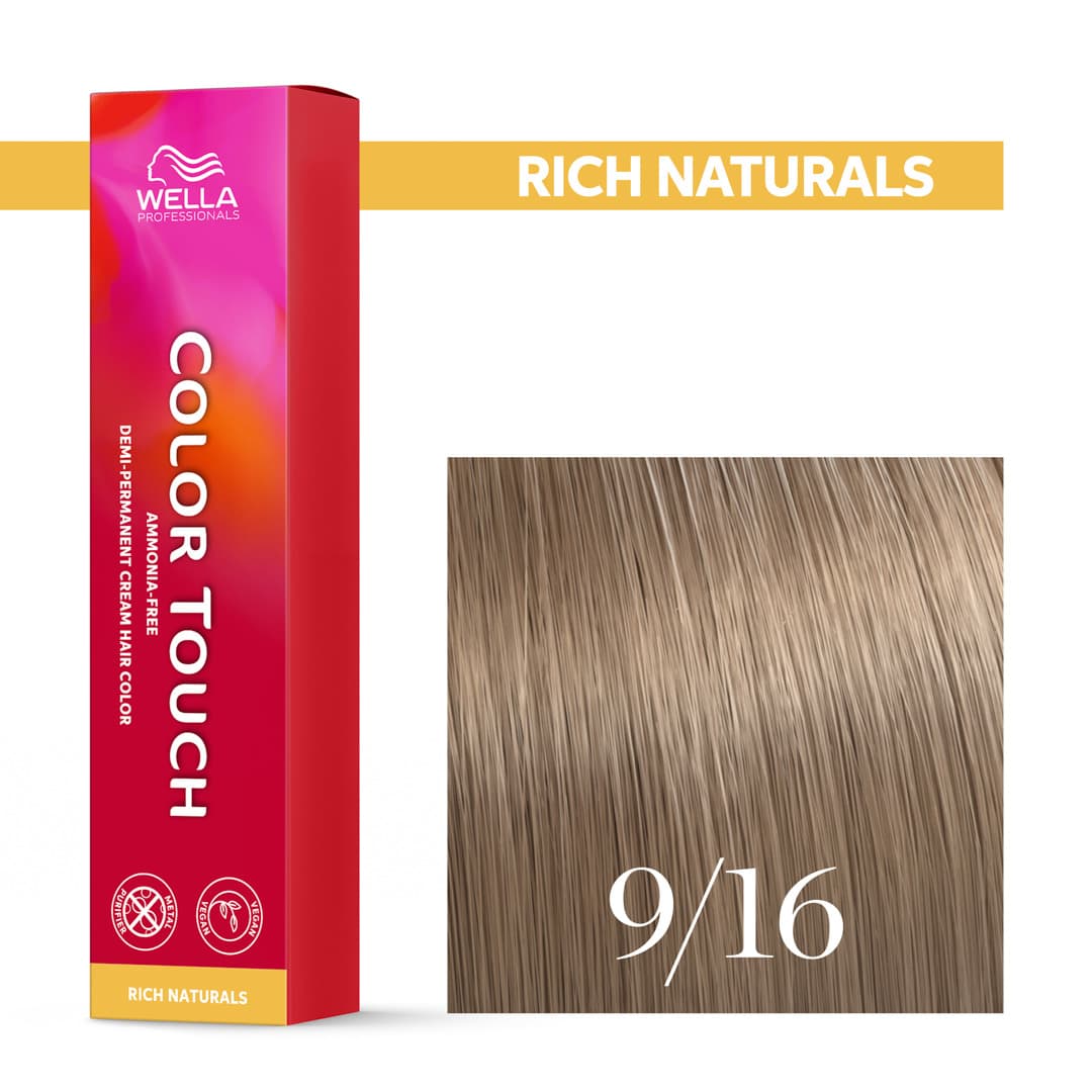 Wella Color Touch, krem tonujący bez amoniaku, 9/16