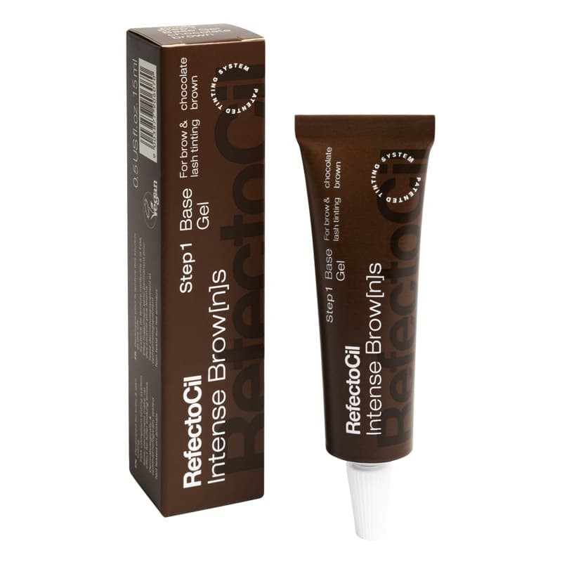Intense Brow[n]s, Base Gel, farba do brwi i rzęs, czekoladowy brąz,, ref.5037