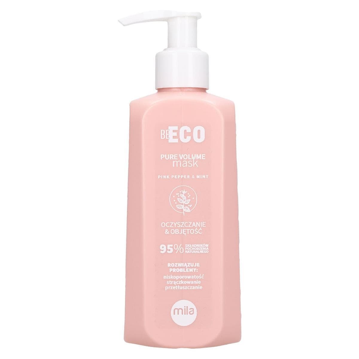 Be Eco Volume, maska oczyszczająca i nadająca objętość