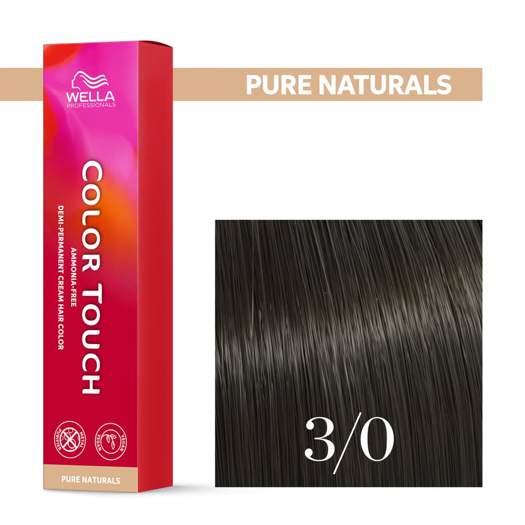 Wella Color Touch, krem tonujący bez amoniaku, 3/0