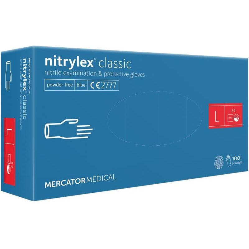 Nitrylex Classic, rękawiczki nitrylowe, niebieskie