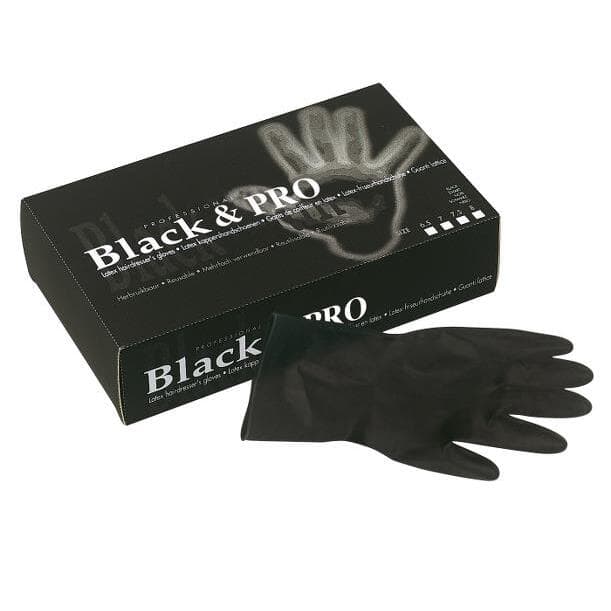 Black & Pro — czarne rękawiczki lateksowe