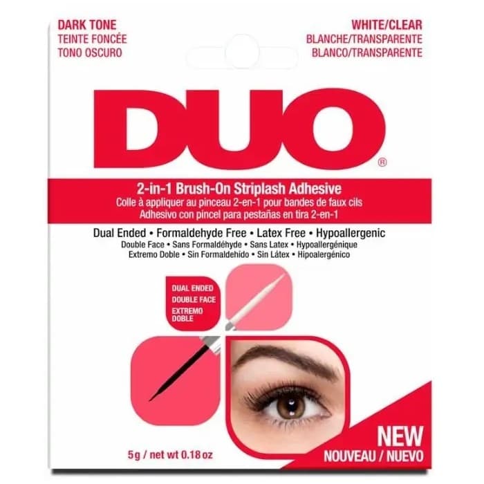 Duo 2-in-1 Brush-On Striplash Adhesive klej do rzęs Dark and Clear