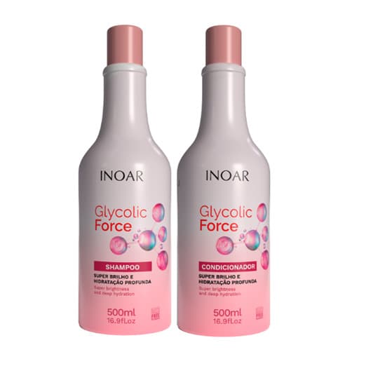 Glycolic Force Duo, zestaw odżywiający włosy, szampon + odżywka