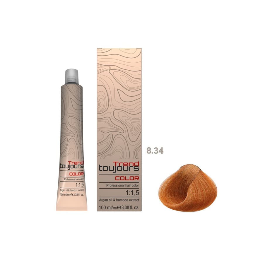 Professional Color Care, farba do włosów, 8.34