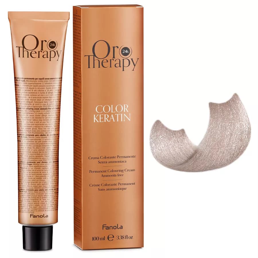 ORO THERAPY COLOR KERATIN Farba do włosów bez amoniaku - 10.21