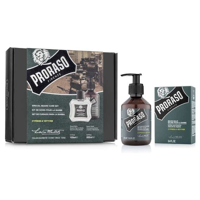 Duo Pack Beard Cypress and Vetyver | Zestaw do pielęgnacji brody balsam + szampon