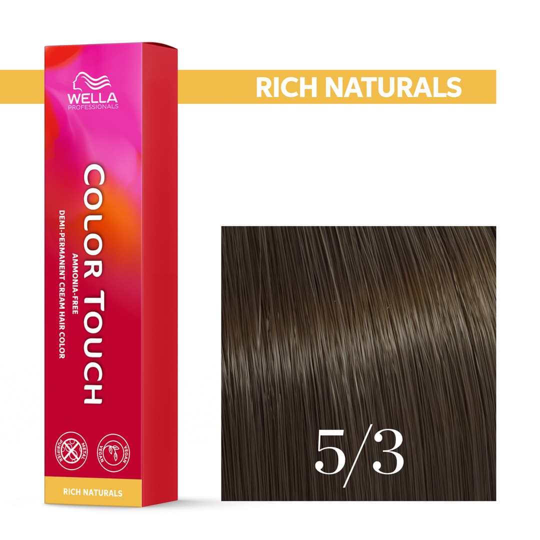 Wella Color Touch, krem tonujący bez amoniaku, 5/3