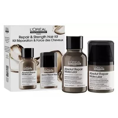 Zestaw podróżny do włosów zniszczonych Loréal Professionnel Serie Expert Absolut Repair Molecular Repair & Strength Hair Kit