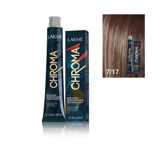 Chroma, farba do włosów o łagodnej formule, 7/17