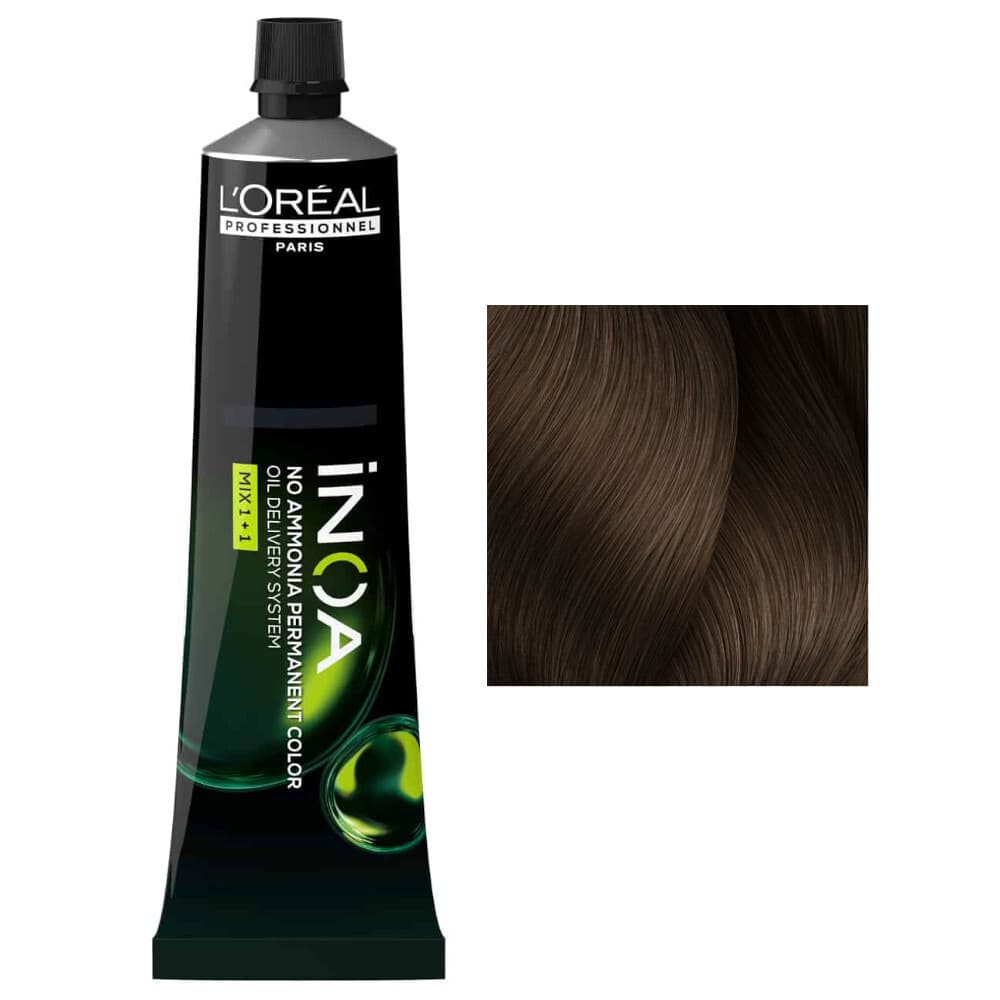 Loreal Inoa, farba do włosów w kremie bez amoniaku, 7.23