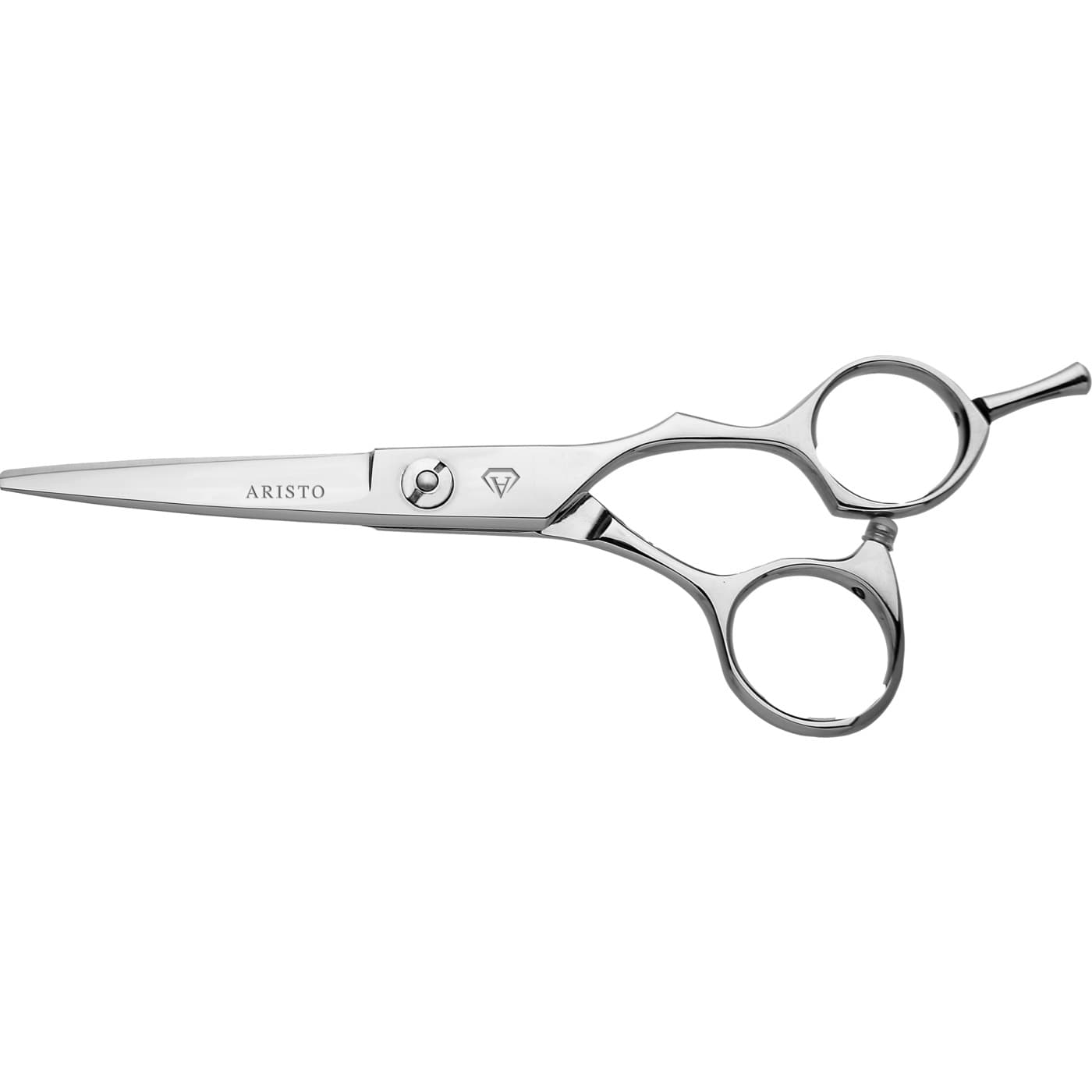 Cut Like a Diamond Gou, nożyczki fryzjerskie offsetowe 5.0", stal nierdzewna, ergonomiczne, regulacja napięcia