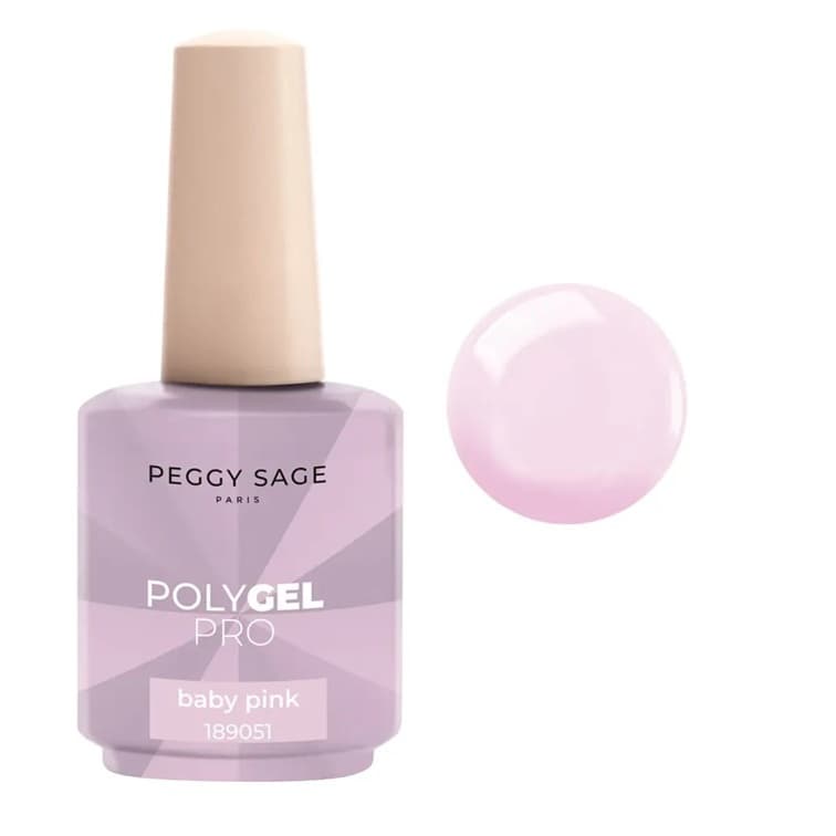 Polygel PRO, płynny akrylożel do paznokci, baby pink