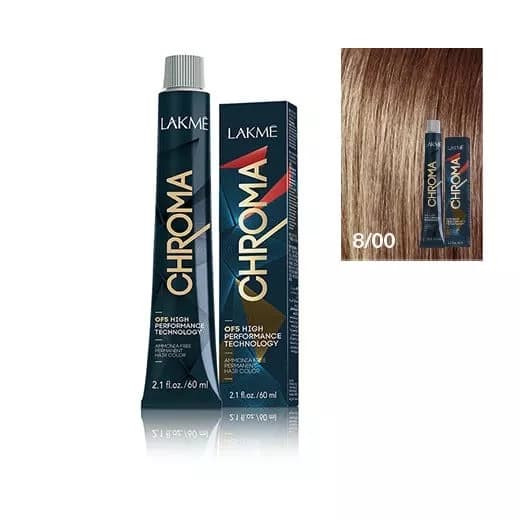 Chroma, farba do włosów o łagodnej formule, 8/00