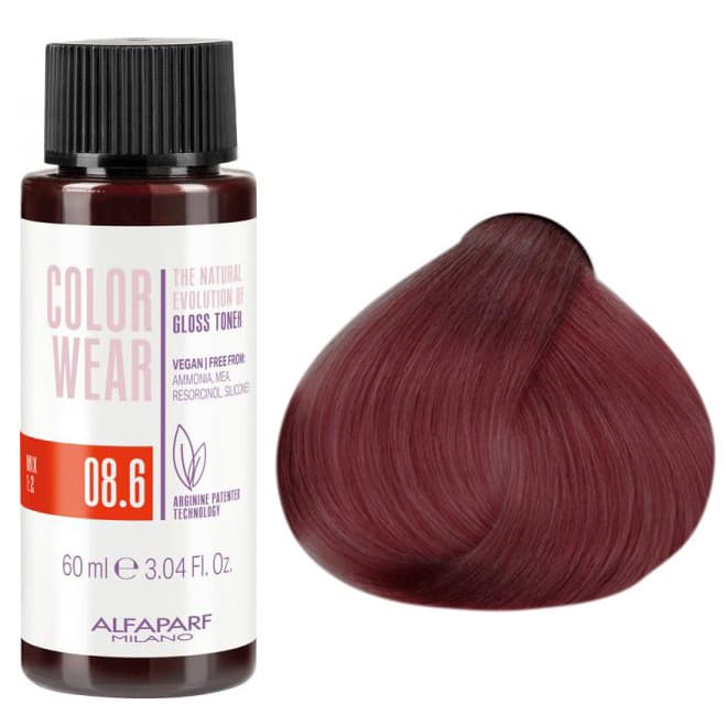 Color Wear Gloss, toner do włosów bez amoniaku,, 8.6