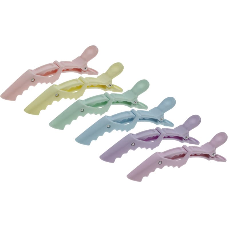 Shark, klipsy do włosów, pastelowe kolory, zestaw