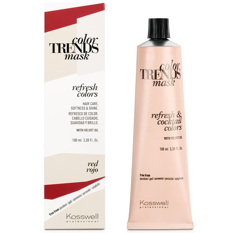Color Trends Mask, kremowa farba do półtrwałej koloryzacji, red