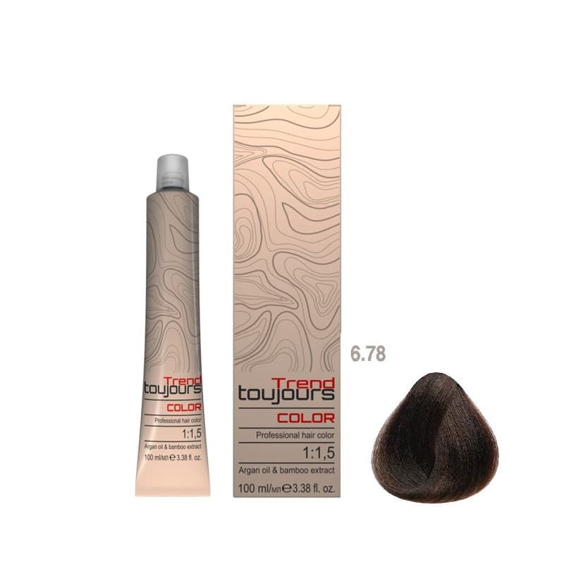 Professional Color Care, farba do włosów, 6.78