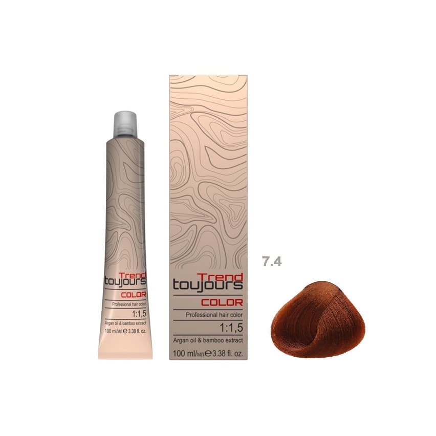 Professional Color Care, farba do włosów, 7.4