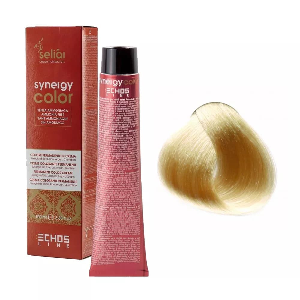 Seliar Synergy Color, farba do włosów bez amoniaku, 10.0 Blonde Platinum
