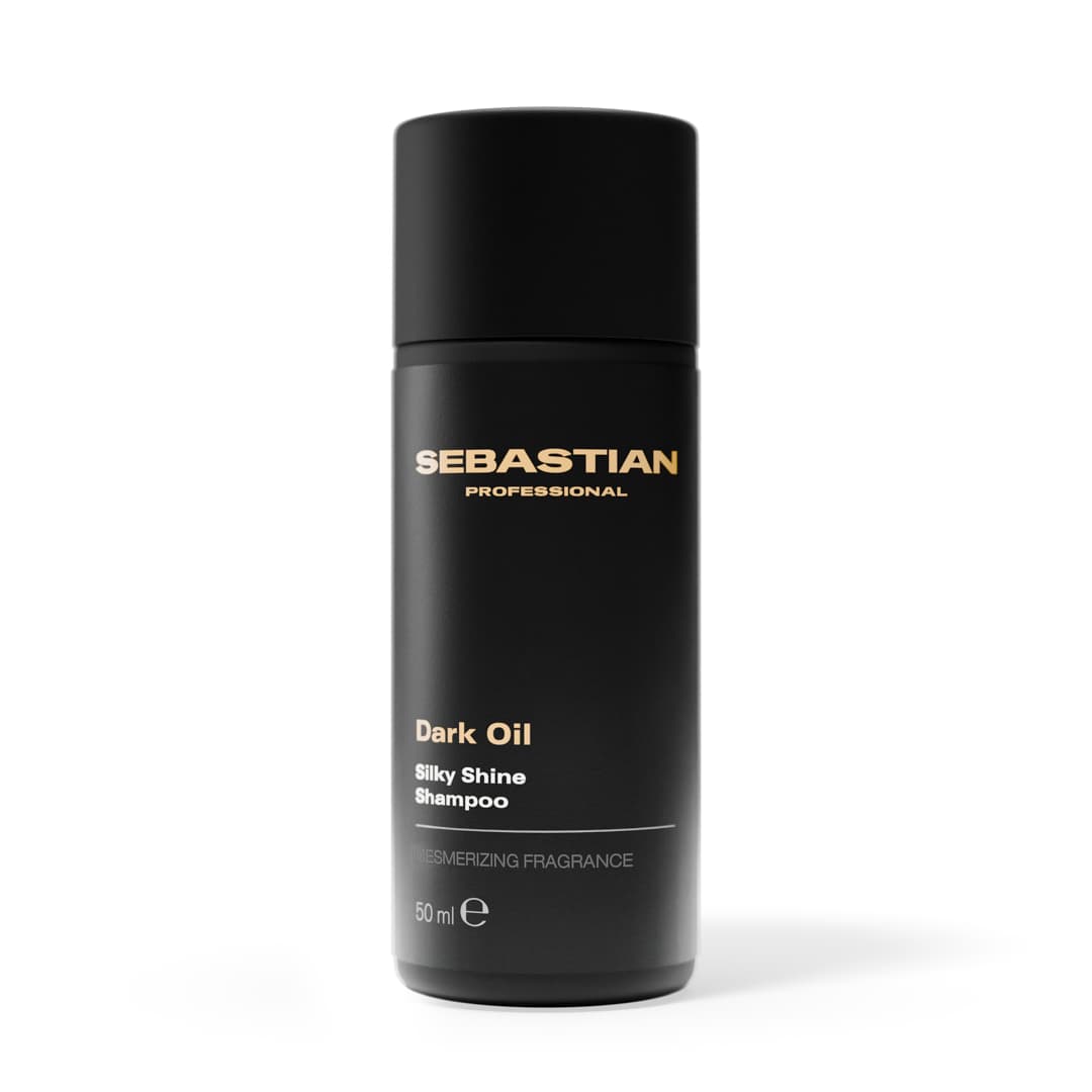 Dark Oil Mini Shampoo, szampon wygładzający i nabłyszczający nadający połysk