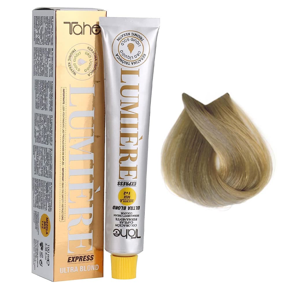 Lumiere Express Ultra Blond, farba do włosów z keratyną i olejkiem arganowym, koloryzacja trwała, 111