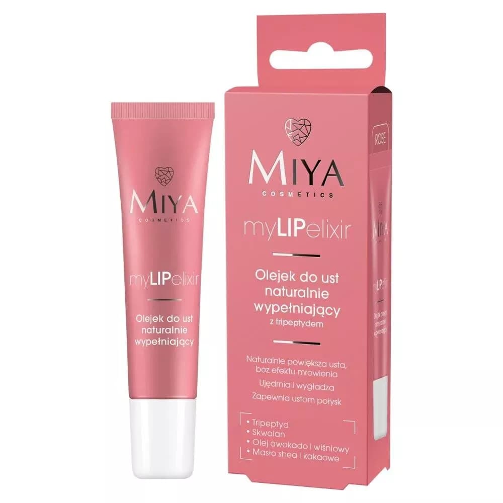 Miya myLIPelixir, olejek do ust naturalnie wypełniający, rose