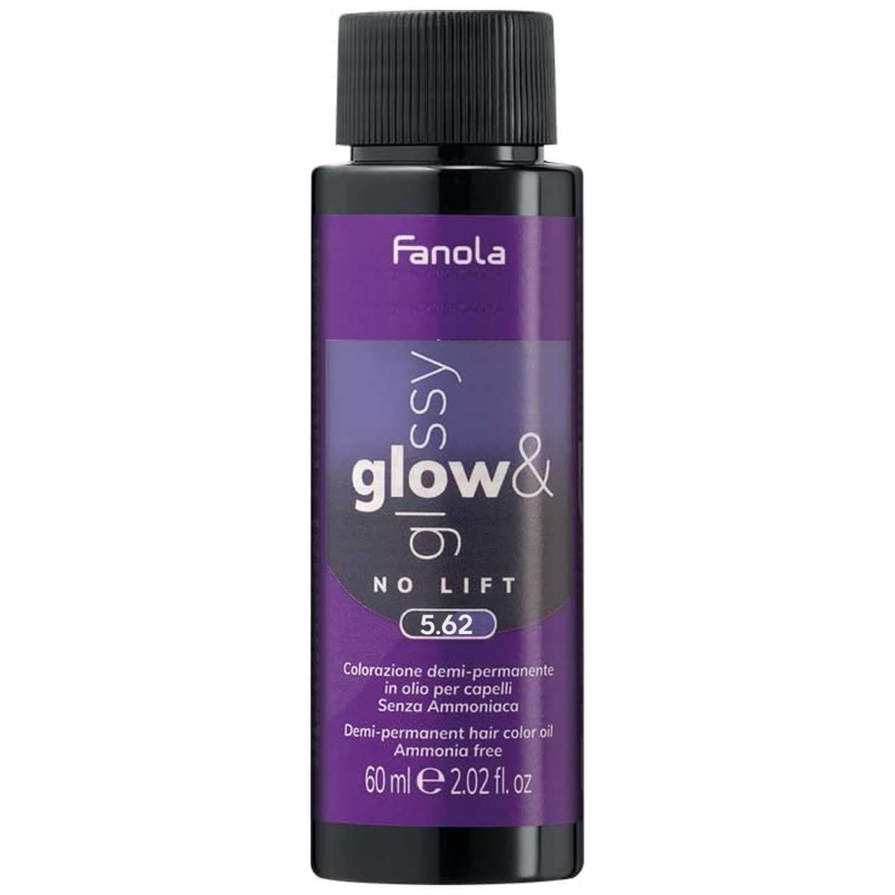 Glow&Glossy, farba demi-permanentna do włosów, 5.62