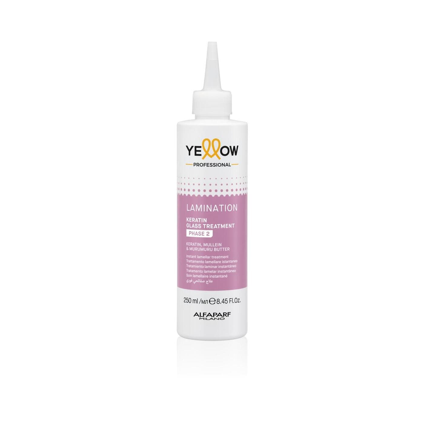 Keratin Glass Treatment Laminacja Faza 2, płyn do do szybkiej i długotrwałej laminacji włosów z efektem lustra
