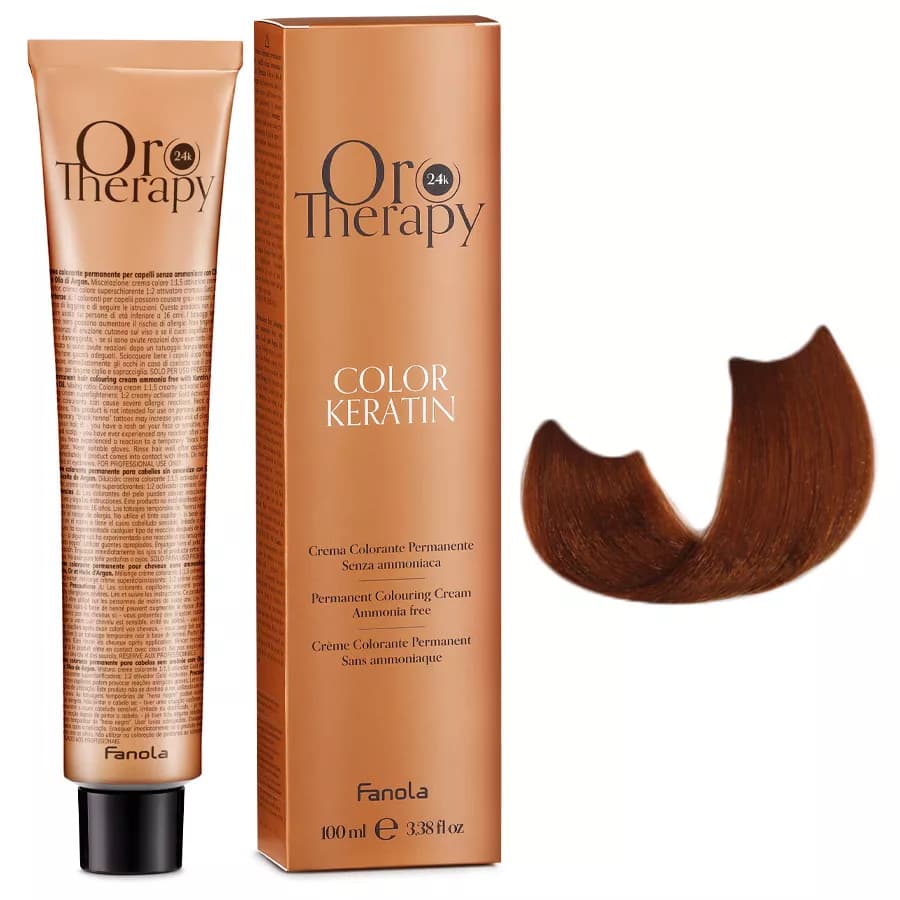 ORO THERAPY COLOR KERATIN Farba do włosów bez amoniaku - 8.4