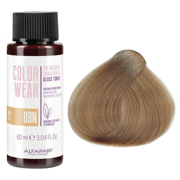 Color Wear Gloss, toner do włosów bez amoniaku,, 9N