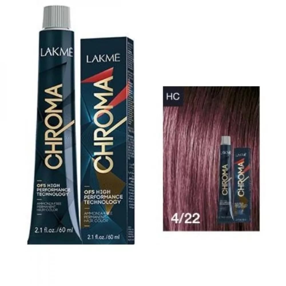Chroma, farba do włosów o łagodnej formule, 4/22