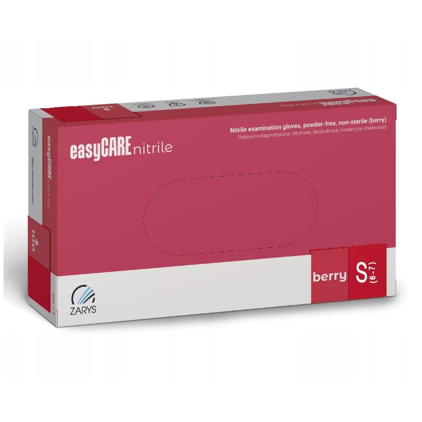 Easycare Nitrile, rękawice nitrylowe,., malinowe