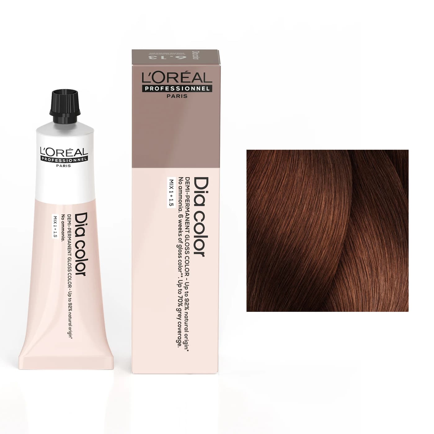 Loreal Dia Color, koloryzacja ton w ton, 6.35
