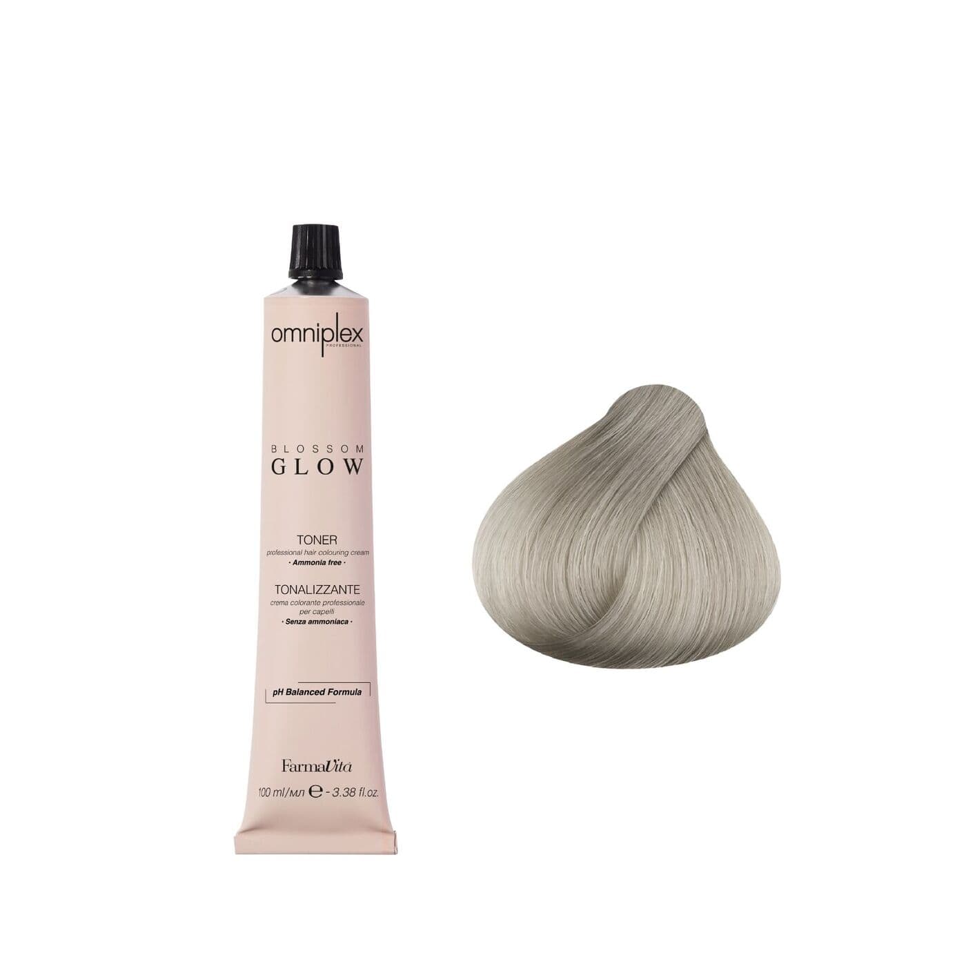 Toner Omniplex Blossom Glow Ash, toner do włosów bez amoniaku, popielaty