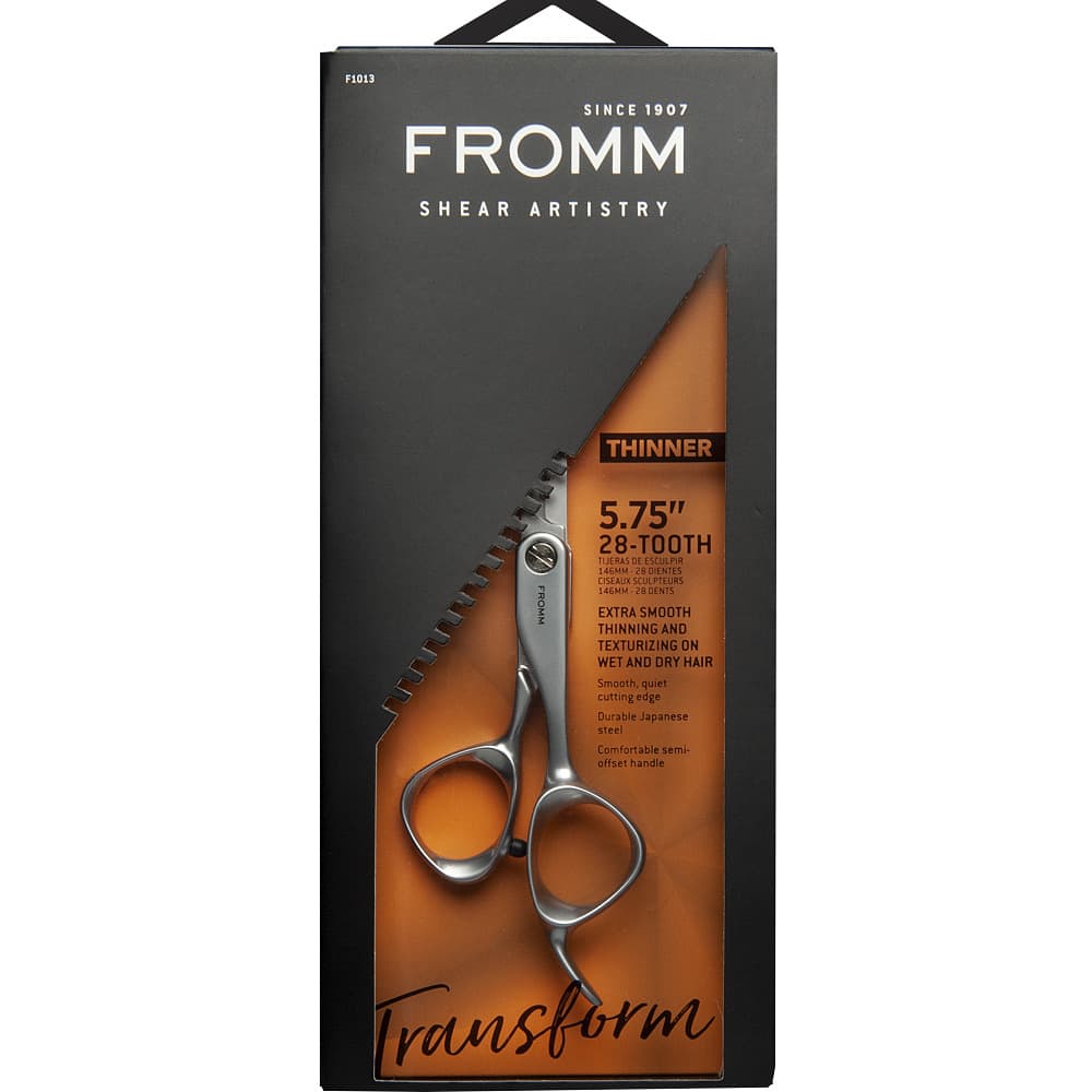 nożyczki degażówki Transform 5.75, 28T Shear Artistry, srebrne