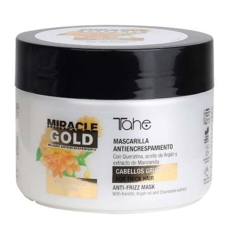 Miracle Gold, wygładzająca maska do włosów grubych i puszących się