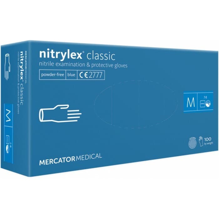Nitrylex Classic, rękawiczki nitrylowe, niebieskie