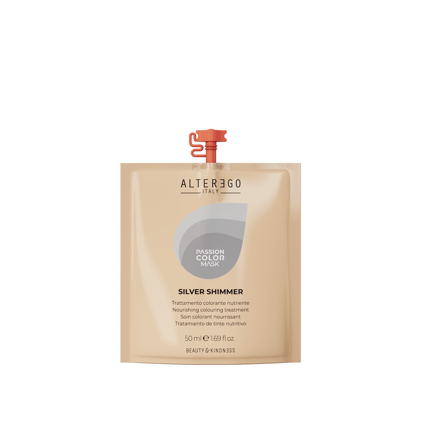 Alter Ego Passion Color Mask, maska koloryzująca z olejkiem, silver shimmer