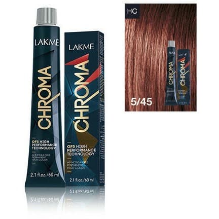 Chroma, farba do włosów o łagodnej formule, 5/45