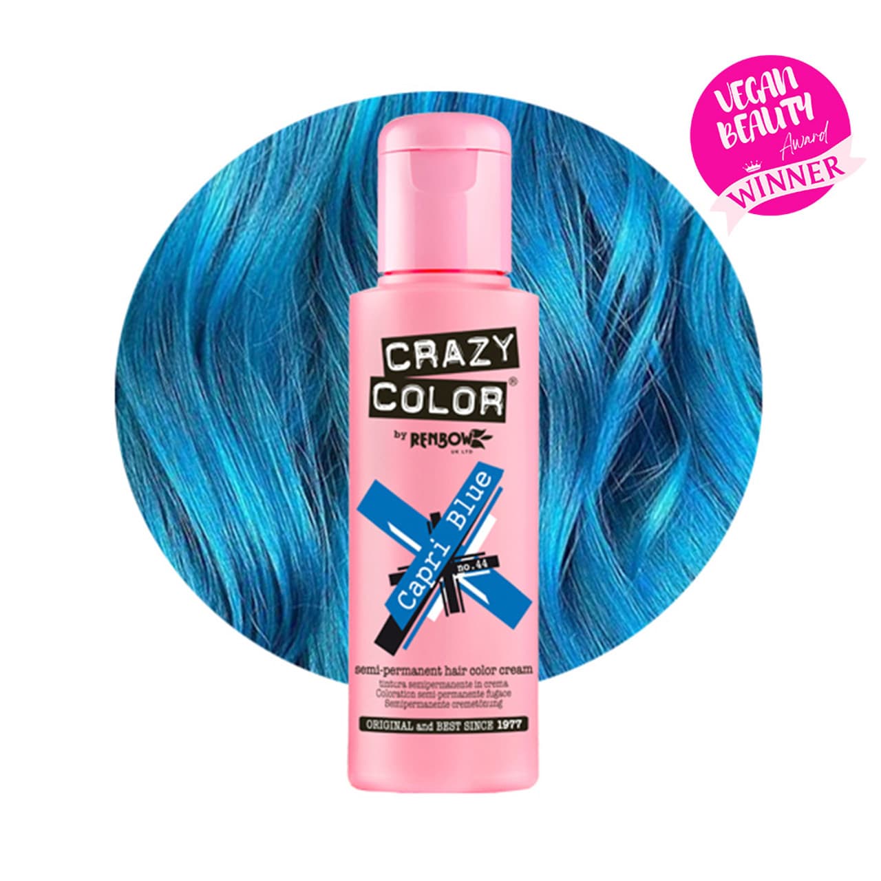Color, toner odżywczy do włosów, Capri Blue – niebieski capri, nr 44