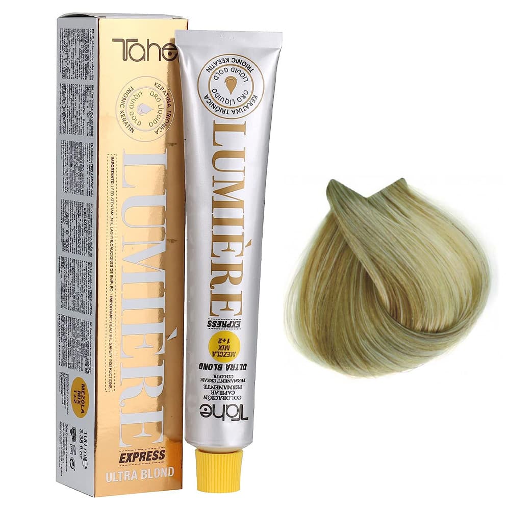 Lumiere Express Ultra Blond, farba do włosów z keratyną i olejkiem arganowym, koloryzacja trwała, 101
