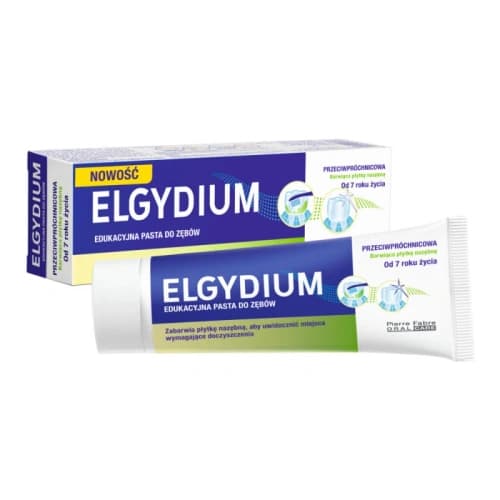 ELGYDIUM edukacyjna pasta do zębów barwiąca płytkę nazębną