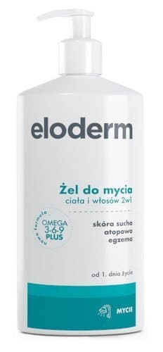 Eloderm Żel do mycia ciała i włosów 2w1