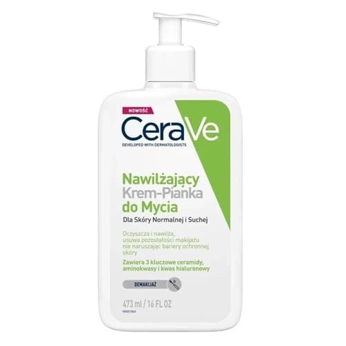 CERAVE Nawilżający krem-pianka do mycia