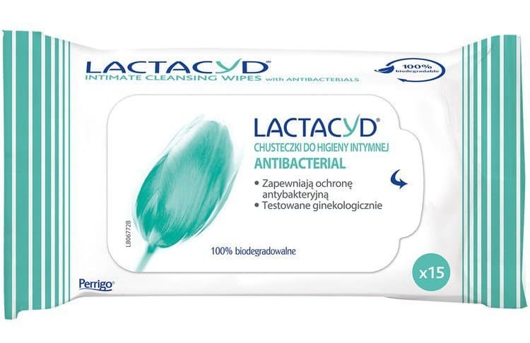 LACTACYD ANTIBACTERIAL chusteczki x
